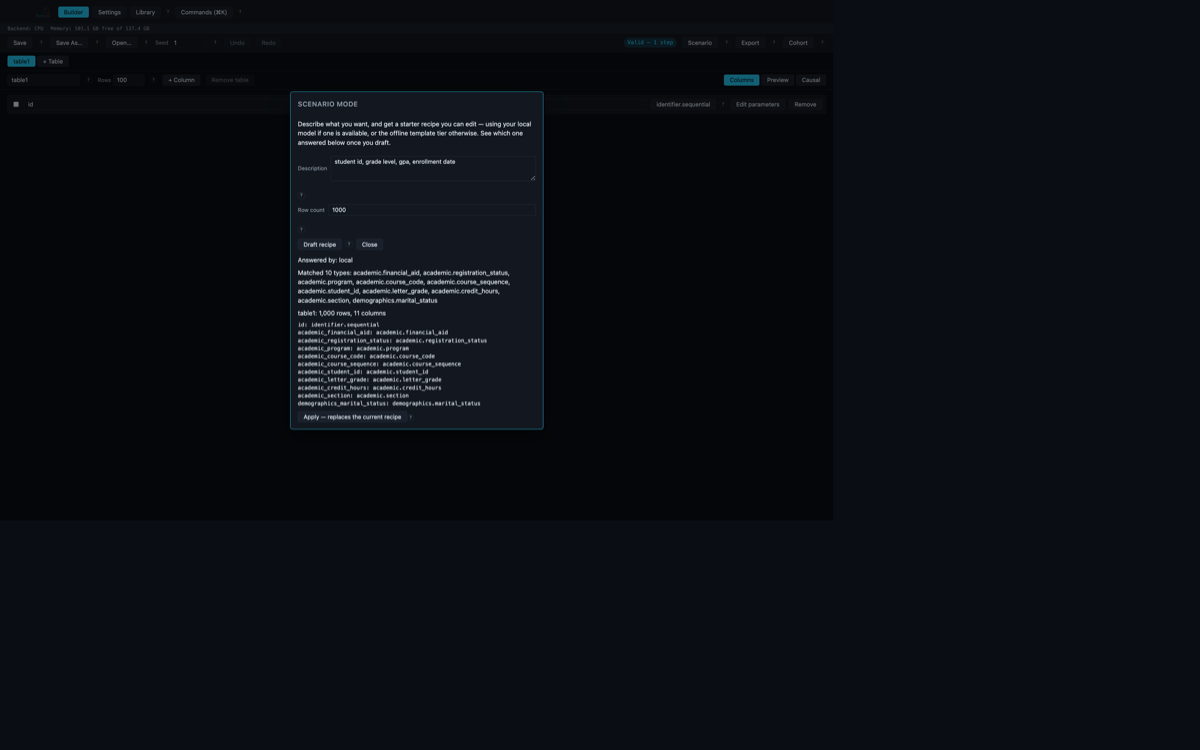 SenSym Data Factory screenshot